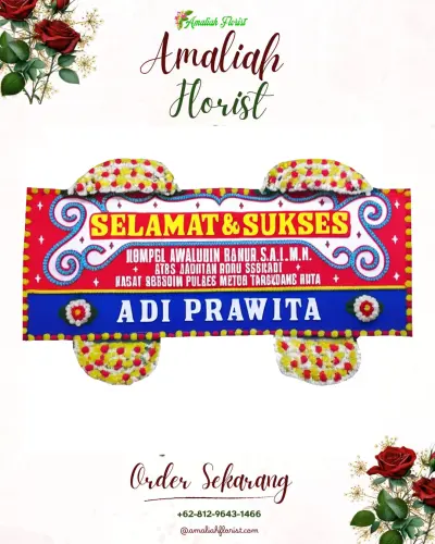 Karangan Bunga Ucapan Selamat di Antosari